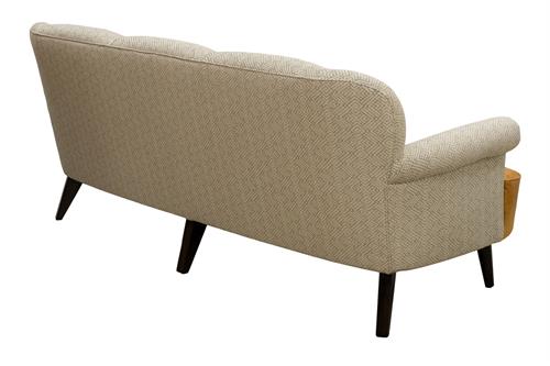 Bow Scroll Arm Sofa 210cm