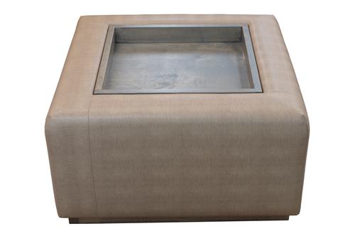 Windsor Ottoman with Tray, 75cm