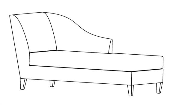 Willoughby Chaise - Right Arm Facing