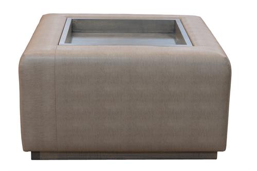 Windsor Ottoman with Tray, 75cm