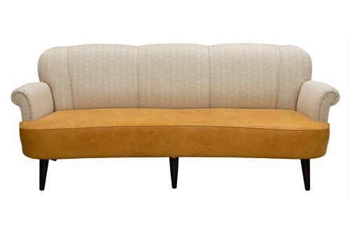 Bow Scroll Arm Sofa 210cm