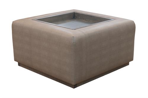 Windsor Ottoman with Tray, 75cm