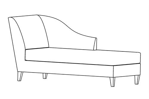 Willoughby Chaise - Right Arm Facing